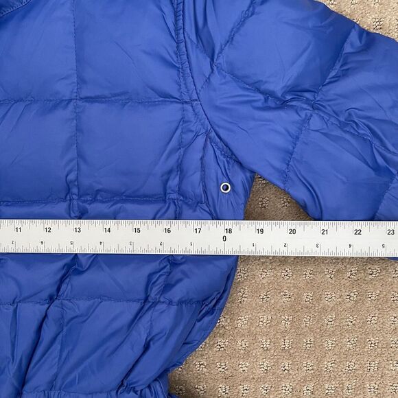 Ralph Lauren Down Puffer Jacket Women Small Royal Blue Full Zip Mock Neck Snow - Picture 9 of 11